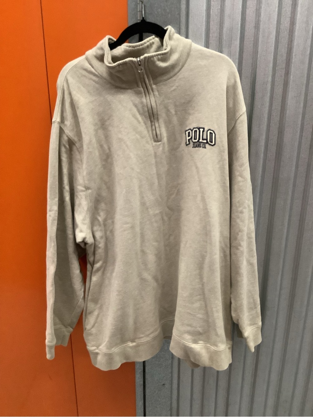 Polo by Ralph Lauren Beige Half-Zip Sweatshirt